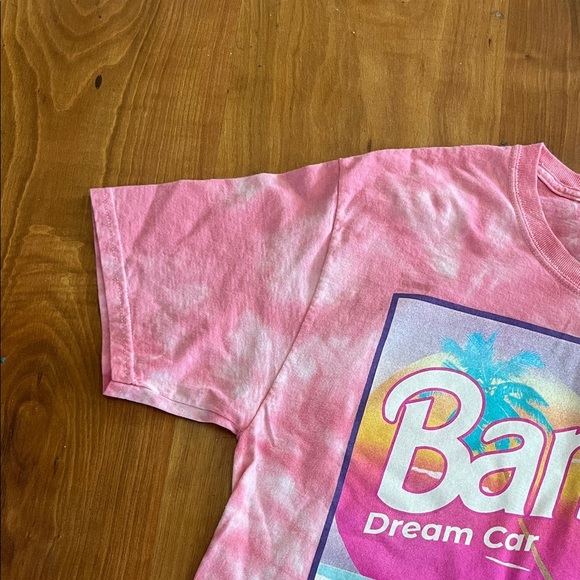 Barbie Dream Car Pink Tie-Dye Kids Tee - Picture 4 of 7